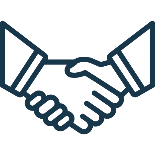 B2B Pipeline Lead Generation - Handshake Icon ' we're invested in you'
